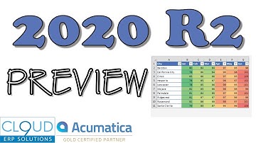 Acumatica 2020 R2 - Generic Inquiry Improvements