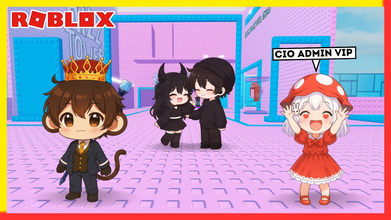 Cio Jadi ADMIN VIP Demi Bantuin Cia Tamatin Hug Rizz Tower (ROBLOX)