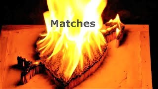 EXPERIMENT 2000 MATCHES FIRE TEST - Match Fire Chain - Amazing Crazy Experiments