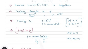 L-18.1 Pumping Lemma || a^n b^n is not regular