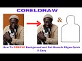 How To Remove Background From Picture  with Smooth Edges in CorelDraw | CorelDraw Tutorial