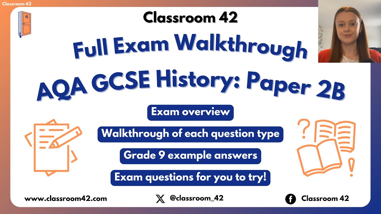 AQA GCSE History Paper 2B Exam Walkthrough - Exam Technique & Example ...