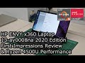 HP ENVY x360 13-ay0008na (2020) First Impressions Review & Ryzen 5 4500U 'Renoir' Performance