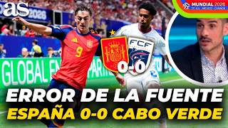 De la Fuente's other mistake regarding Álvaro Benito, besides the position of Pedri: "He already ...