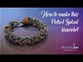 How to make this petrol spiral bracelet | Seed Beads