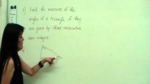 Geometry Word Problem Involving the Angles in a Triangle