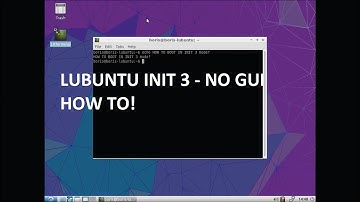 How to LUBUNTU INIT 3 runlevel NO GUI - SOLVED