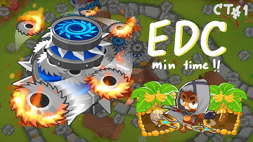BTD6 Contested Territory #1: Time Attack Tile EDC in Minimum Time! (01:05) (w/ Relics)