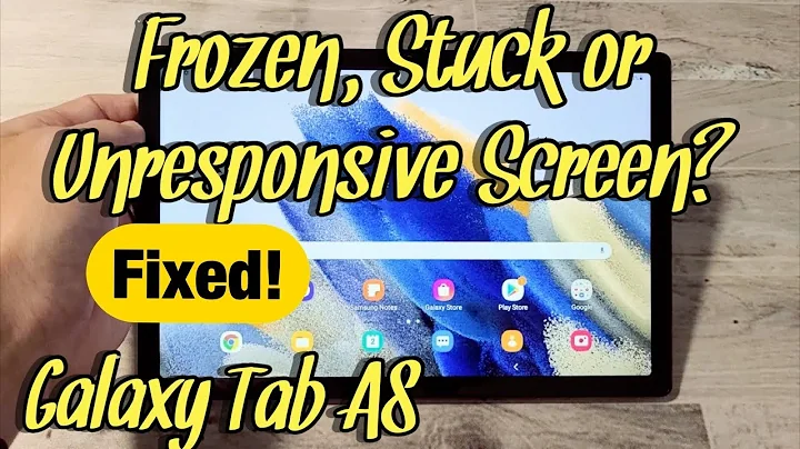 Galaxy Tab A8: Frozen or Unresponsive Screen? Easy Fix!