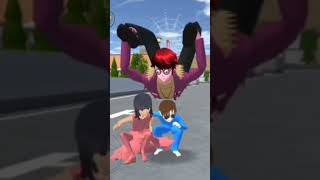 Yuta mio trying to Hide from ghost taiga #sakuraschoolsimulator #trending #ghost #yuta
