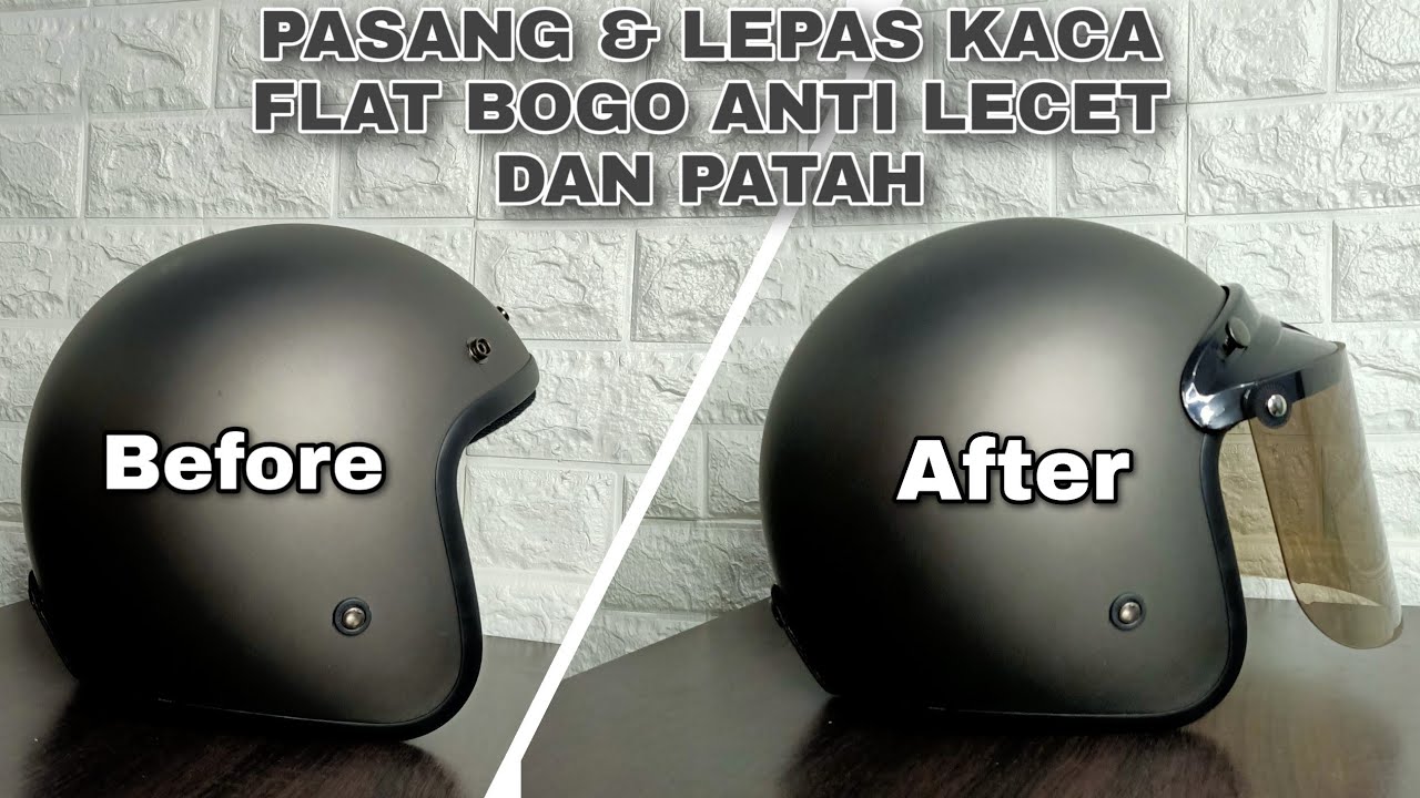 Tutorial Cara Memasang Dan Melepas Kaca Flat Helm Bogo Anti Lecet Dan Patah Youtube