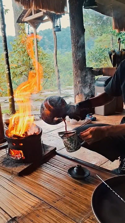 NGOPI SYAHDU DI KAFE ALAM PANCAWATI #ngopi #syahdu #kopitubruk #shorts #videoshort #wisatabogor