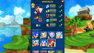 Sonic Dash KNUCKLES MAX level Upgraded | Best character