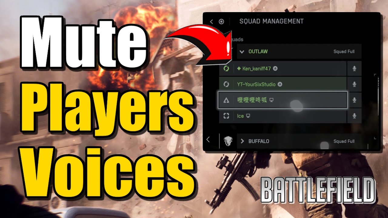 Muted Gamer How to Mute Players Voices in Game Battlefield 6 (Best Method) - YouTube
