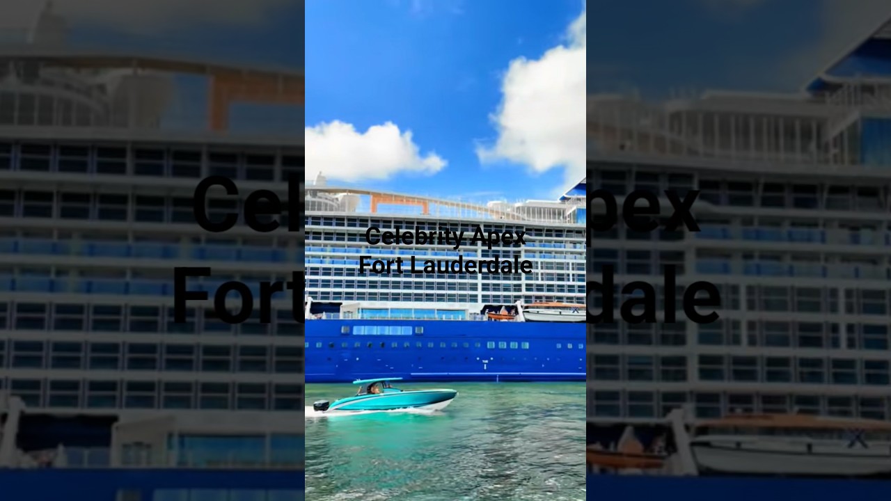 Celebrity Apex with superyachts in Fort Lauderdale #cruiseship