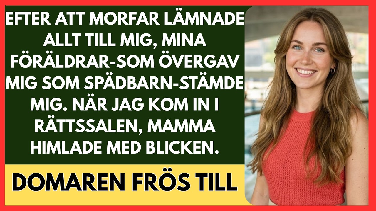 Vi satt i rätten, hela familjen samlad för första gången på 32 år, och min egen mors advokat kallade mig för manipulativ."Hon styrde sin morfar bort från naturlig arvsordning," sa han,...