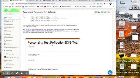How to Submit your Google Form in Schoology