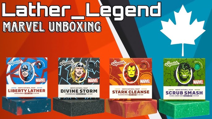 Dr. Squatch Avengers Liberty Lather, Divine Storm, Scrub Smash, Stark  Cleanse