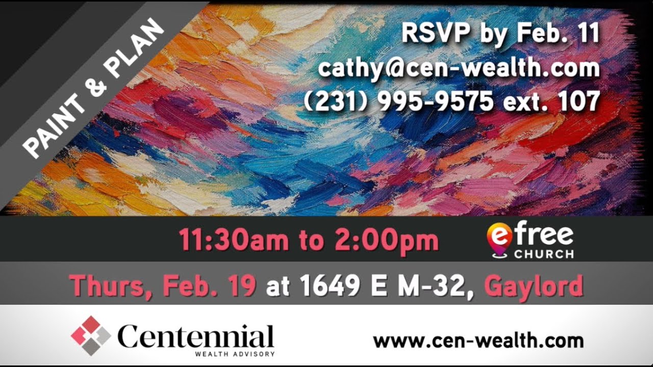 Paint and Plan Event, February 19th in Gaylord