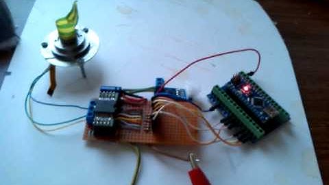 Arduino + L6293D + HDD BLDC + SLOW SPEED