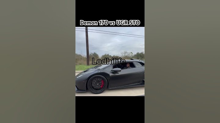 Dodge Demon 170 vs Lamborghini STO UGR