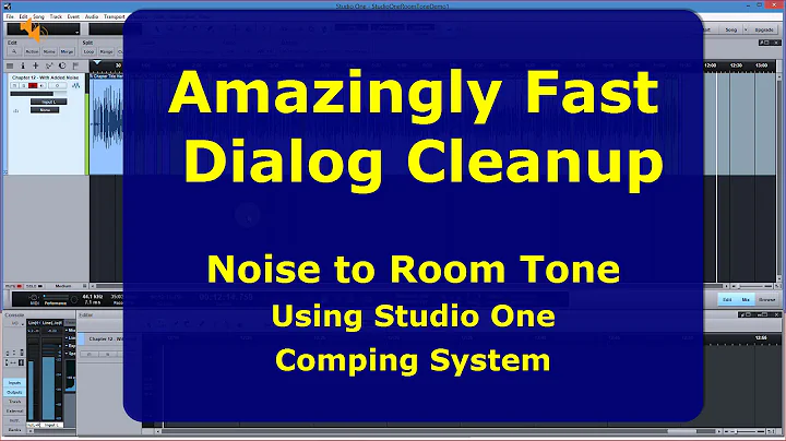 Clean Dialog Faster, Less Effort w/ Studio One