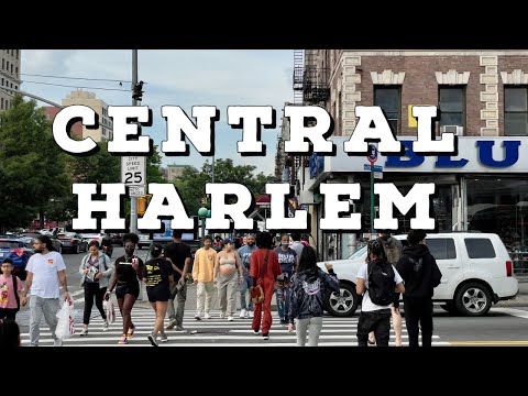 Walking Lively Harlem New York City on June 3, 2022