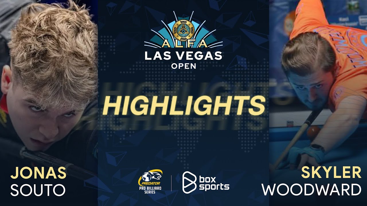 Jonas Souto vs Skyler Woodward Highlights Alfa Las Vegas 10Ball