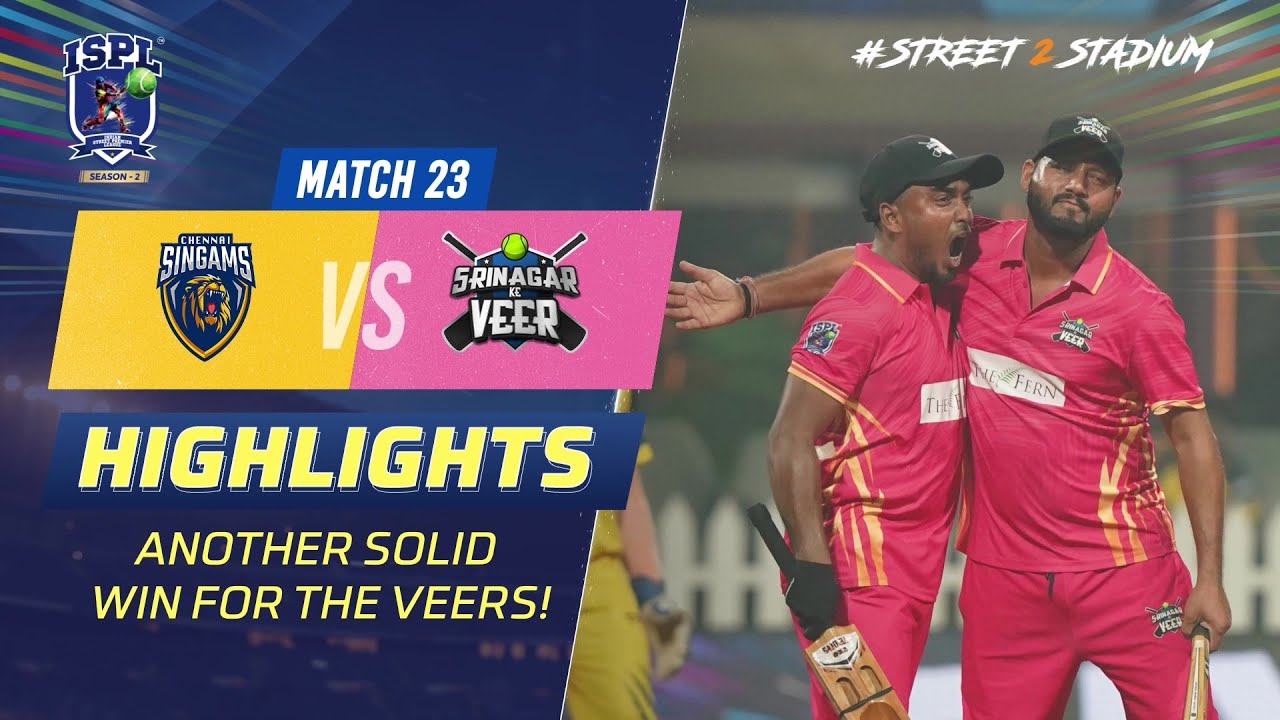 ISPL Season 2: Srinagar Ke Veer score another solid win! #Street2Stadium