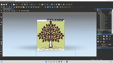 Tree 3D Design #gszone #cnc #artcam