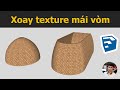 Cách áp vật liệu mái cong trong Sketchup bằng Fredo tool