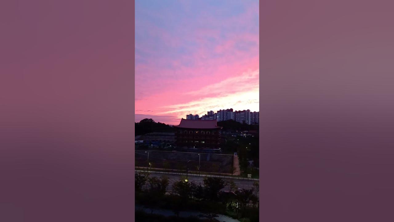 Beautiful sunset in Korea 한국의 아름다운 석양 YouTube