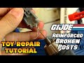 Vintage Toy Repair Tutorial: G.I. Joe Defiant Broken Laser Cannon Post Repair with Reinforced Rods