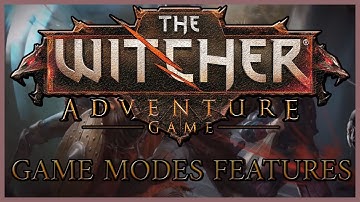 WELCOME TO THE WITCHER ADVENTURE GAME TUTORIAL - GAME MODES ONLINE/OFFLINE, AND ADDITIONAL FEATURES