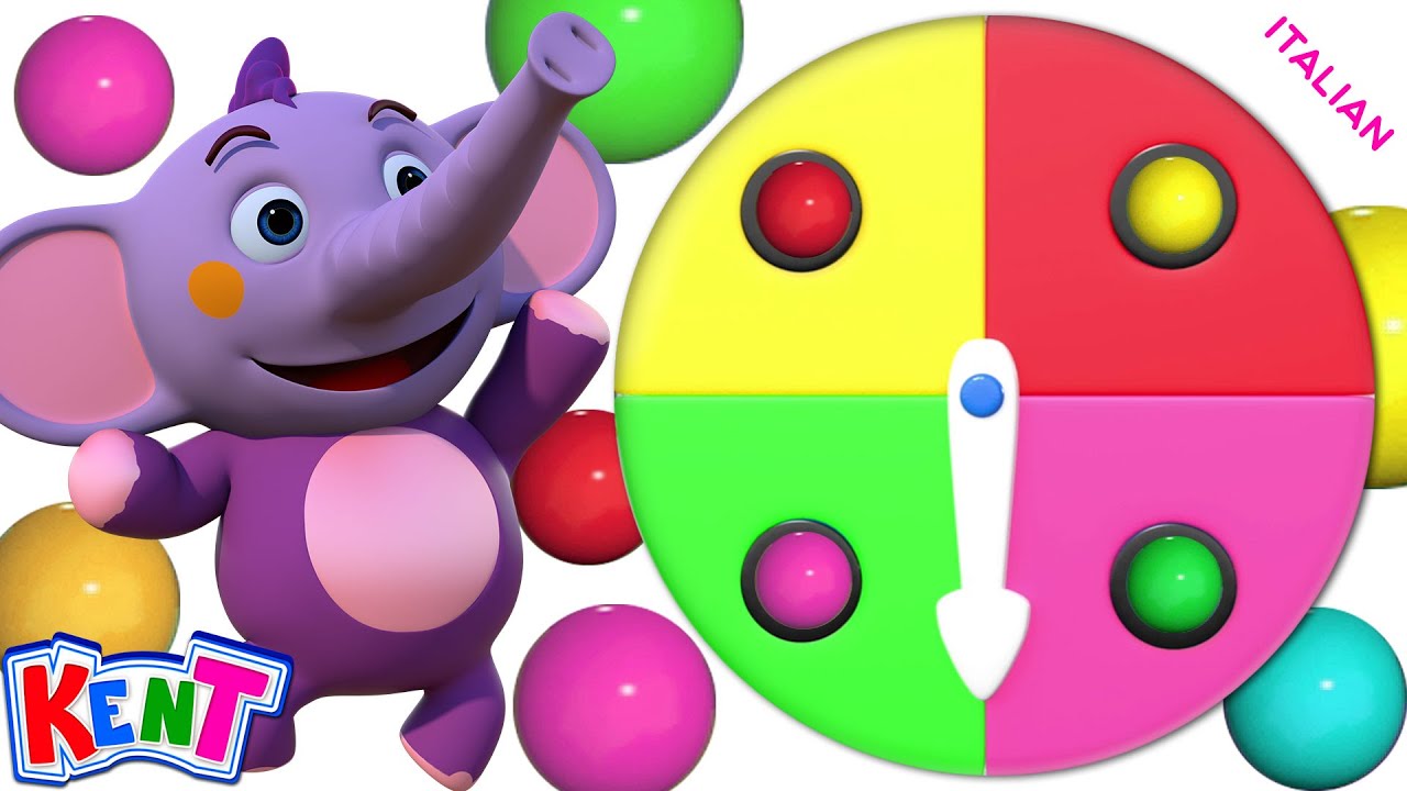​Kent ​l'elefante​ ​Italiano | ​Impara I Colori Per I Bambini | Imparare I Cartoni Animati