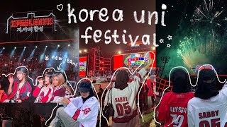 korea university festival ๋࣭ ⭑⊹ ࣪ ˖ | ipselenti vlog, kutopia, kpop idols, school cheers