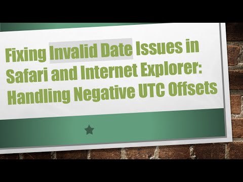 Fixing Invalid Date