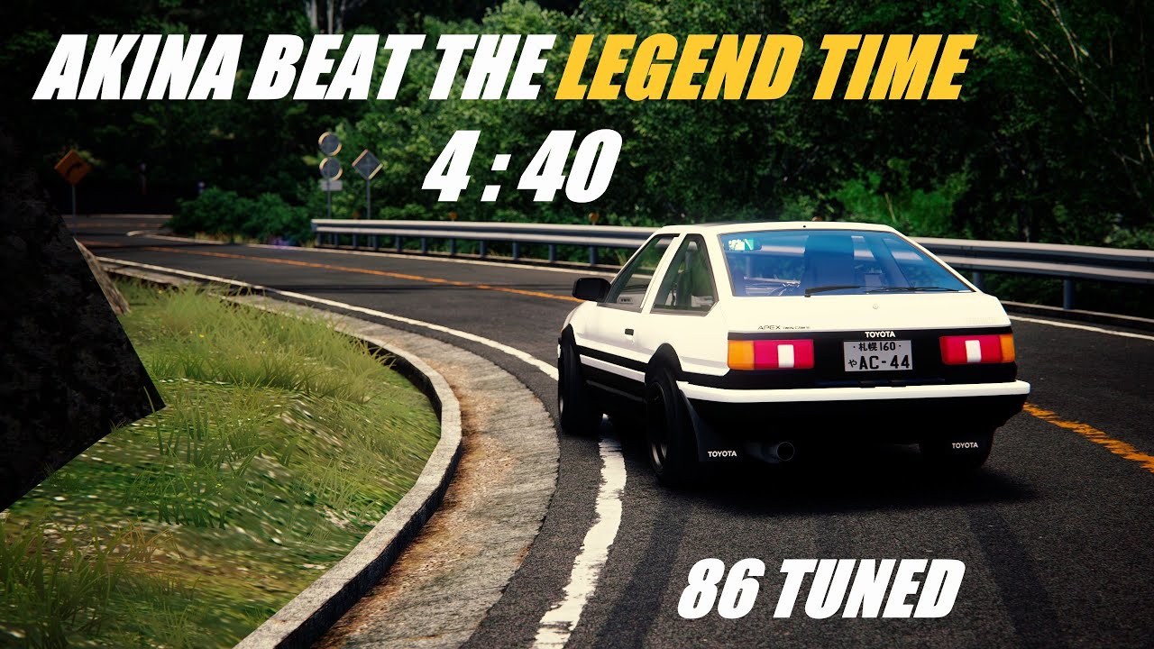 PK AKINA 4.40.812 | Break the legendary Daddy World Record Time by 0.062s | AE86 TUNED