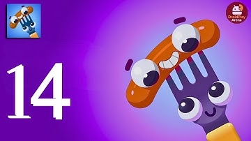 Fork N Sausage Gameplay Walkthrough | Mobile Puzzle Challenge |  Droid Play Arena | Episode -14