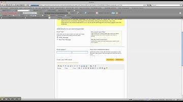 How to Setup an Email List and Autoresponder in iContact Part 2