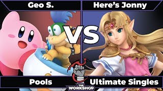 Smash Ultimate Tournament - Geo S. VS Here's Jonny - The Workshop 2 Pools