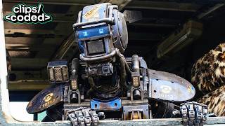chappie 2015 - chappie learns how to be a gangster