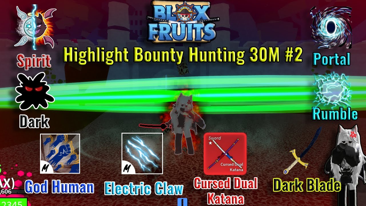 Highlight 30M Pirates (Blox Fruits Bounty Hunting) Portal, Rumble, Dark
