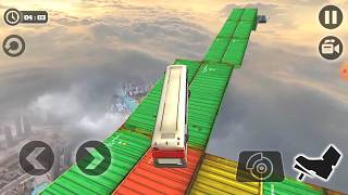 Impossible Sky Bus Driving - 게임플레이 4부 - 11~13 레벨 (안드로이드) screenshot 2