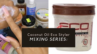 MIXING LEAVE INS WITH COCONUT ECO STYLER | GEL COCKTAILS| Kekekurly