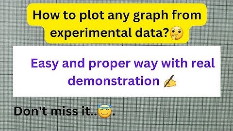 How to plot graph from experimental data in an easy and proper way?