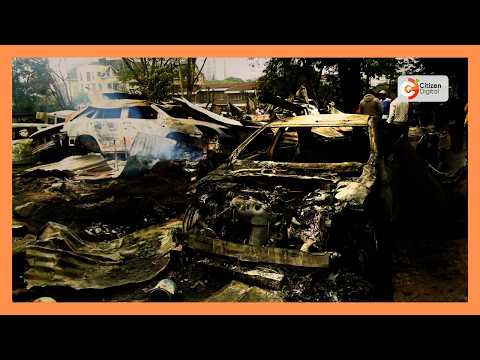 Fire destroys over 50 high-end cars in Kilimani