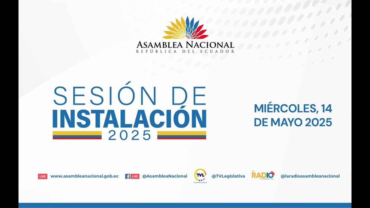 Siga en vivo la Sesión de Instalación de la Asamblea Nacional - 2025 ...