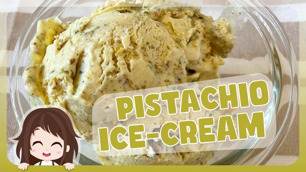 🍨 [3-Ингредиенты] Рецепт фисташкового мороженого — готовьте вместе со мной! Легко, вкусно, кремово!