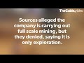 Chinese mining company with police protection operating illegally